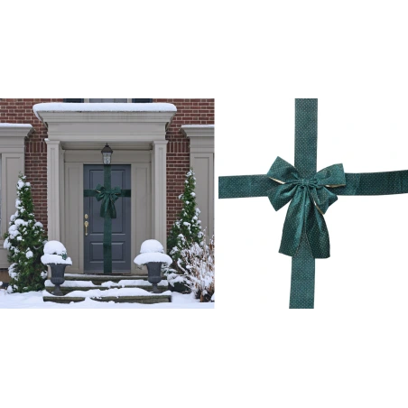 BOW FOR DOOR 33X42CM DARKGREEN