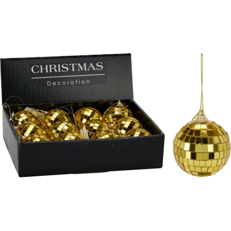MIRROR BALL 60MM GOLD