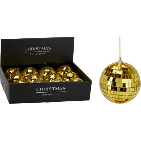 MIRROR BALL 80MM GOLD