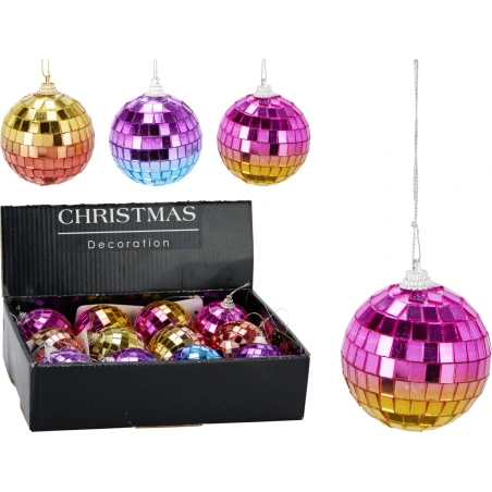 MIRROR BALL 60MM 3ASS COLOUR