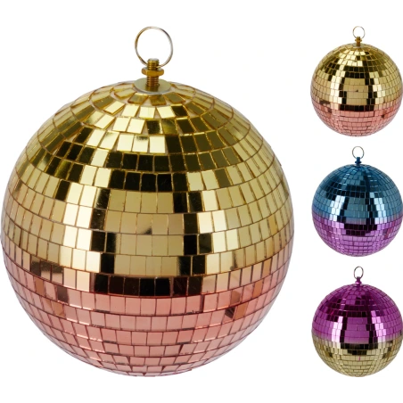 MIRROR BALL 180MM 3ASS COLOUR
