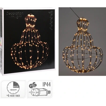 LED žibintas, 34×40 cm, 192 lemp.