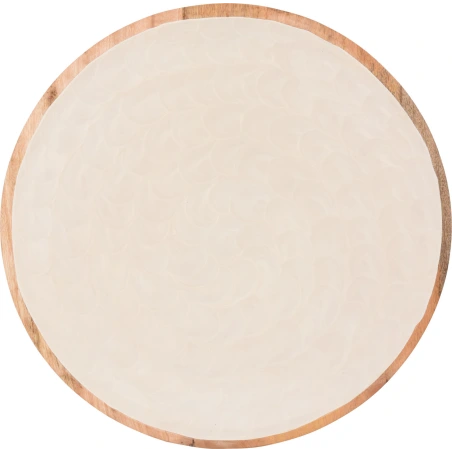 PLATE 38CM MANGO WOOD