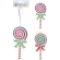 LOLLIPOP HANG DECO 17CM 2ASS