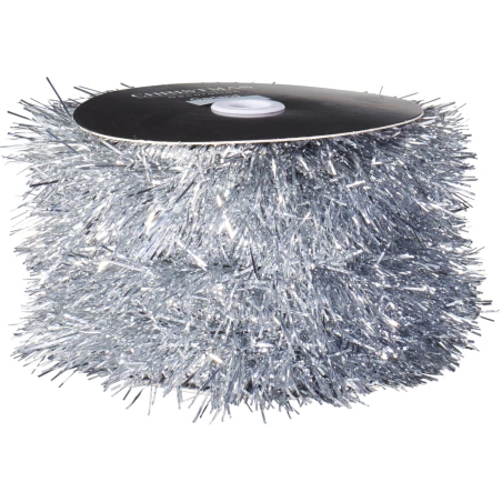 TINSEL ON ROLL 10M SILVER
