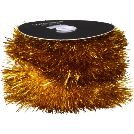 TINSEL ON ROLL 10M WARM GOLD