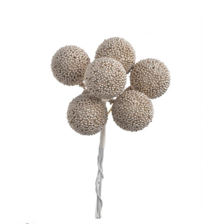 Decorative balls, Ø 2.5×11 cm, 1p. - 6 pcs.