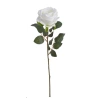 Artificial rose, 58 cm, white