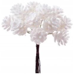 Pine cones (12 pcs.) on 10 cm wire