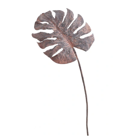 Monstera leaf, 92 cm, brown shades