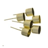 Candlestick 2.2 cm, 1 pack - 6 pcs., pin length - 4 cm, gold color