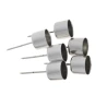 Candlestick 2.2 cm, 1 pack - 6 pcs., pin length - 4 cm, silver color