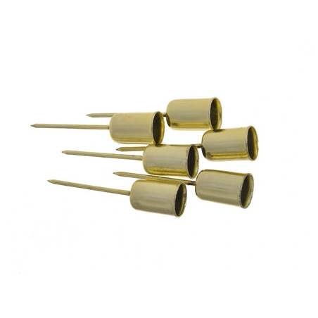 Candlestick, 1.3 cm, gold color, 1 pack - 6 pcs.
