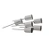 Candlestick, 1.3 cm, silver color 1 pack - 6 pcs.