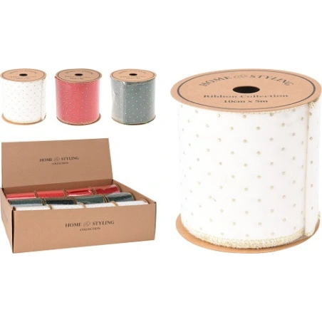 VELVET LINT GOLD DOTS 3ASS