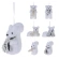 SNOW ANIMAL 11X7CM 6ASS