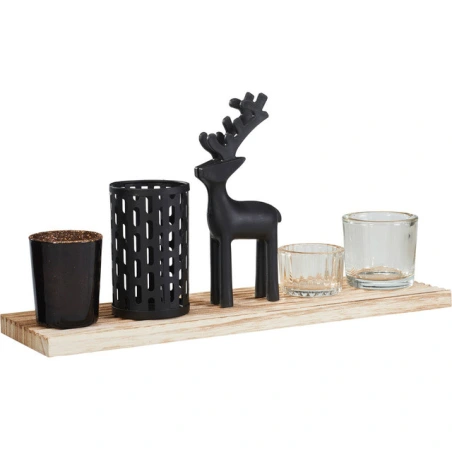 TEALIGHT HOLDER SET 6PCS TRAY