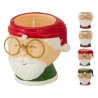 SANTA HEAD CANDLE 4ASS DESIGN