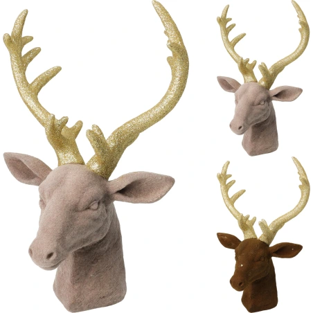 DECO DEER 19CM 2ASS COLOR