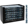 XMAS BALL SET 10X50MM BLUE
