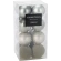 Christmas Tree Toys, 6 cm, Gray Color, 1 set - 16 pcs.