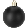 Christmas Tree Toys, 6 cm, Black Color, 1 set - 16 pcs.