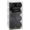Christmas Tree Toys, 6 cm, Black Color, 1 set - 16 pcs.