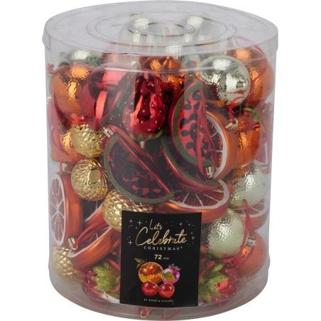 Christmas Tree Toy - Fruit, 9 cm