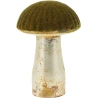 Grybas, 9 cm, stiklinis, žalios samaninės spalvos