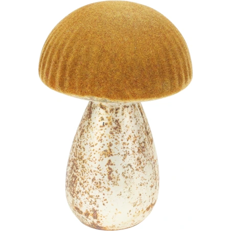 Grybas, 13 cm, stiklinis, auksinės  spalvos
