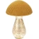 Mushroom, 21 cm, Glass, Gold Color