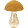 Grybas, 21 cm, stiklinis, auksinės spalvos