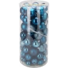 Christmas Tree Toys, Blue, 1 set - 100 pcs.