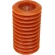 Candle, 75×75×140 mm, Orange Color