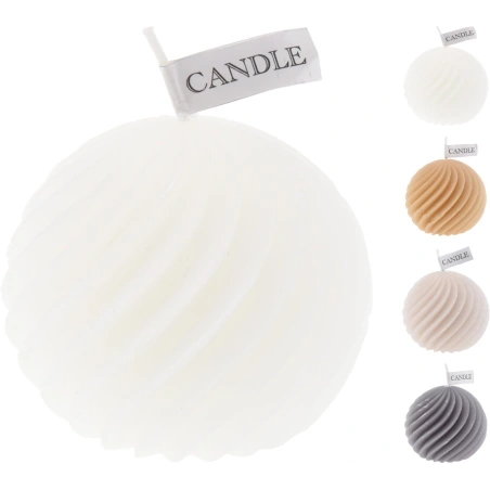 Candle, 8×7cm, Ball-Shaped