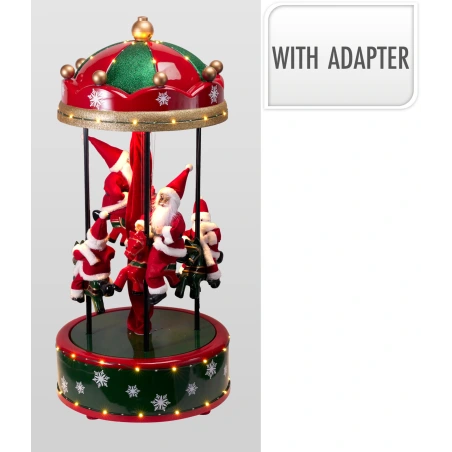 CAROUSEL SANTA'S 110CM