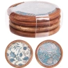 COASTER SET 10X10X1CM 2ASS