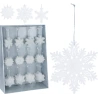 HANG DECO SNOWFLAKE W GLITTER