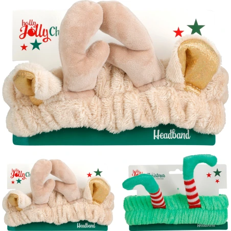 HAIRBAND DIA 21CM 2 ASS XMAS