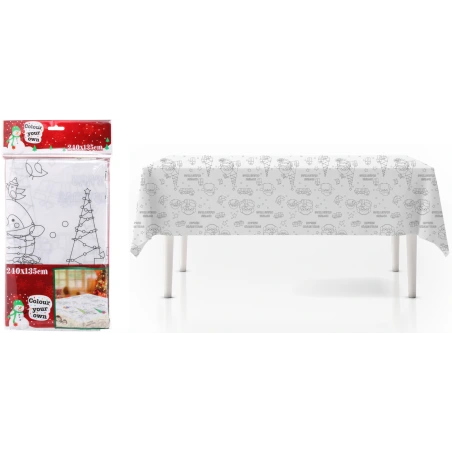 TABLECLOTH 240X135CM XMAS DESI