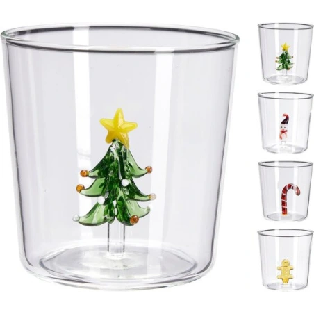 DRINKING GLASS WITH FIGURE 4AS
