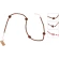Bead Garland (Strung on Textile Cord), 140 cm