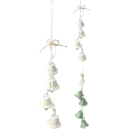 BELL GARLAND 38CM 2ASS COLOR