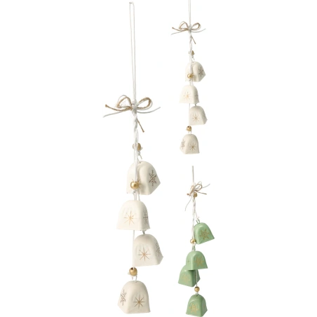 SQUARE BELL GARLAND 38CM 2ASS