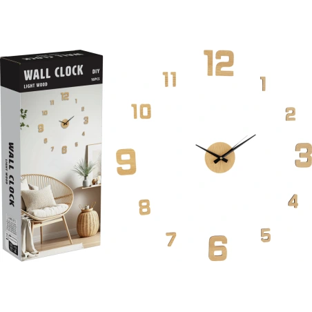 WALL CLOCK STICKER WOODLOOK