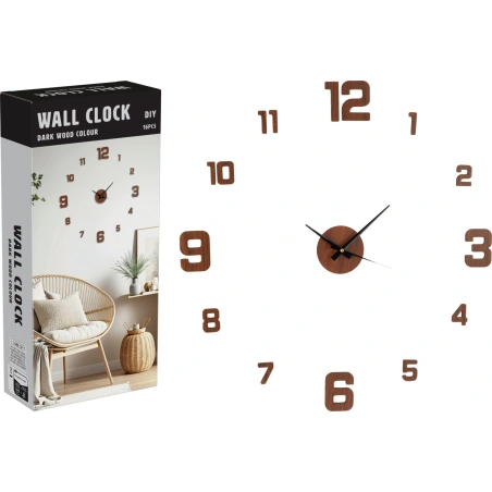 WALL CLOCK STICKER EVA PET ALU