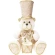 Sitting teddy bear with a drum, 33 cm