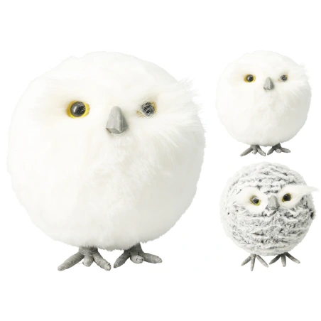OWL STANDING 17CM 2ASS CLR