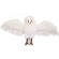 OWL HANGING DECO 28CM WHITE