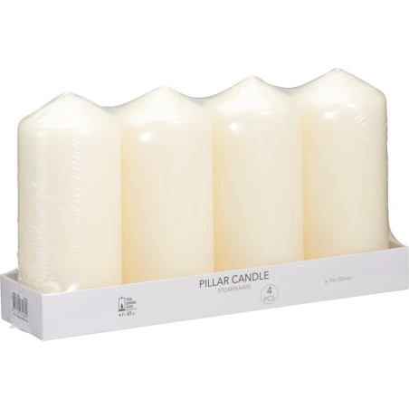 CANDLES SET OF 4 IN OFF WHITE